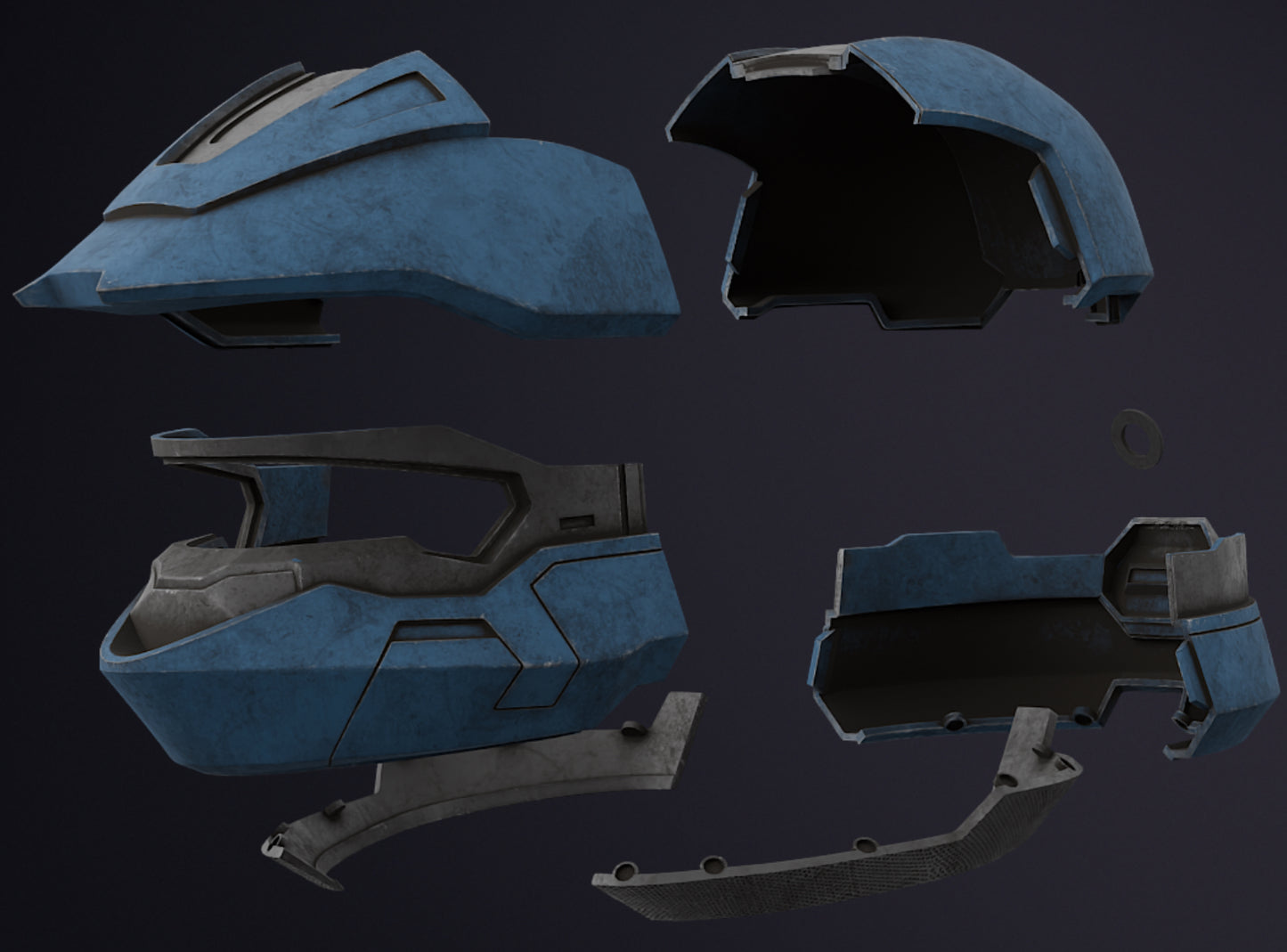 Halo Infinite Scout Gen 1 helmet Kit! DIY! Physical Item! Cosplay, Costume, Halloween, etc…