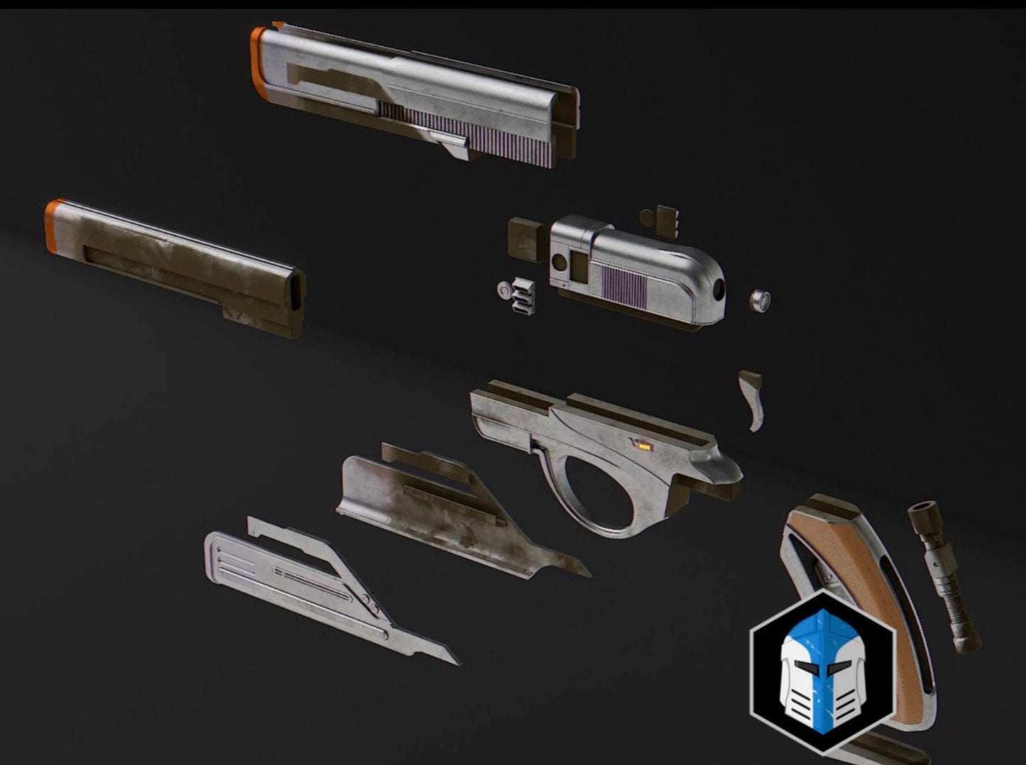 Jedi: Survivor Blaster Model 13! Physical Item! Model Kit! DIY!