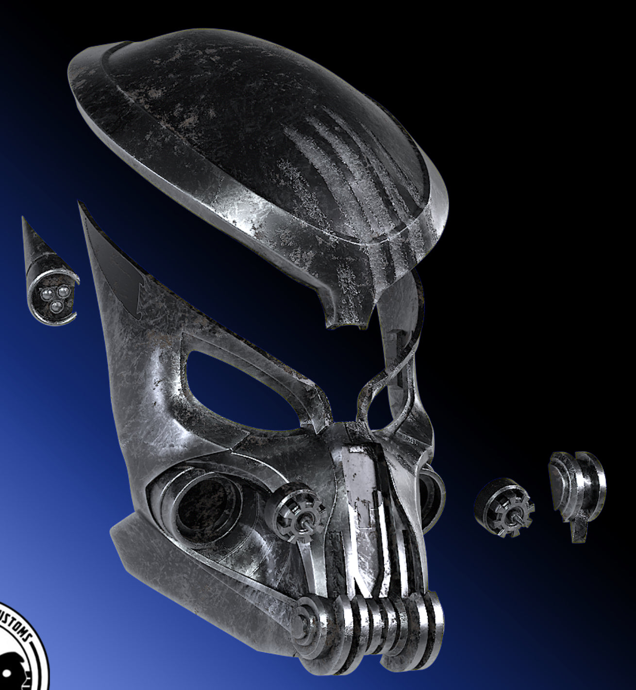 Celtic Predator Mask Kit! DIY! Physical Item! Cosplay, Costume, Halloween, etc…