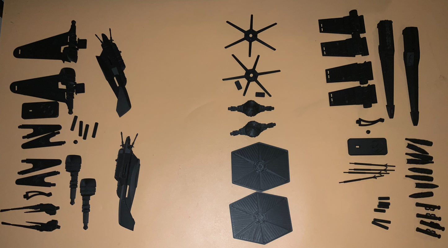 X-Wing, Tie Fighter, and ARC-170 Model Kits! Physical Item! Simple to Assemble!