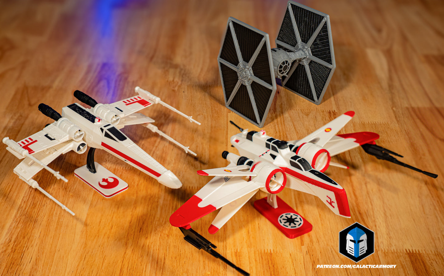 X-Wing, Tie Fighter, and ARC-170 Model Kits! Physical Item! Simple to Assemble!