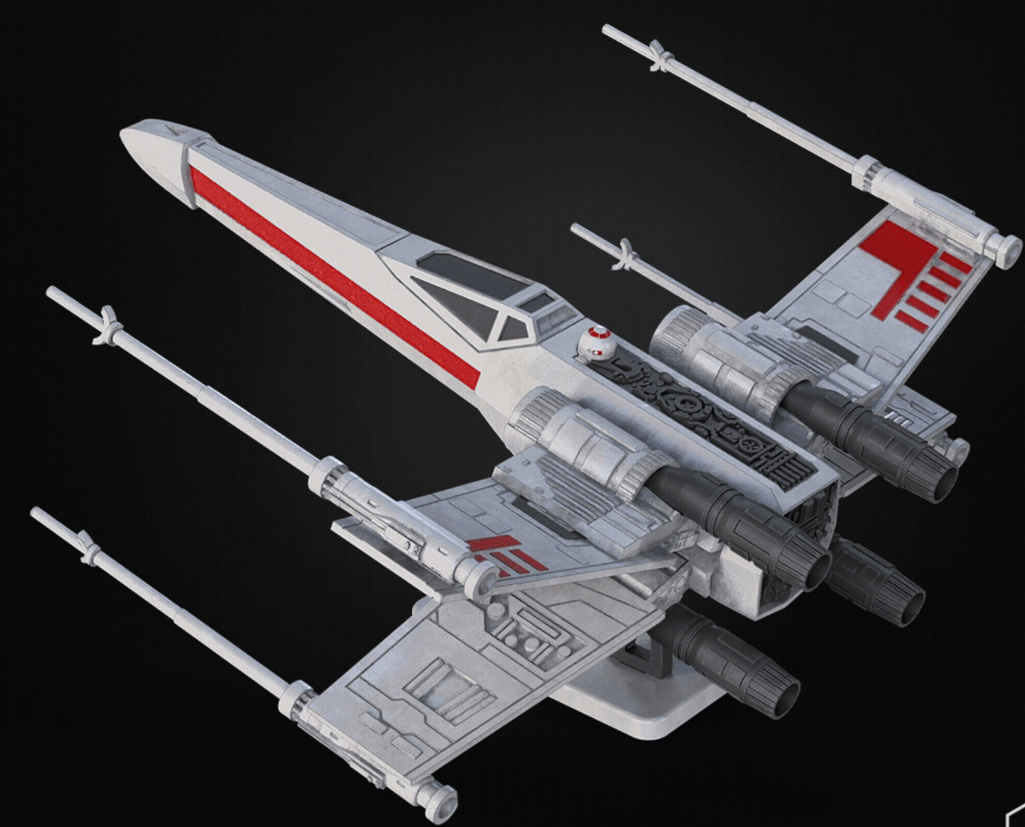 X-Wing, Tie Fighter, and ARC-170 Model Kits! Physical Item! Simple to Assemble!