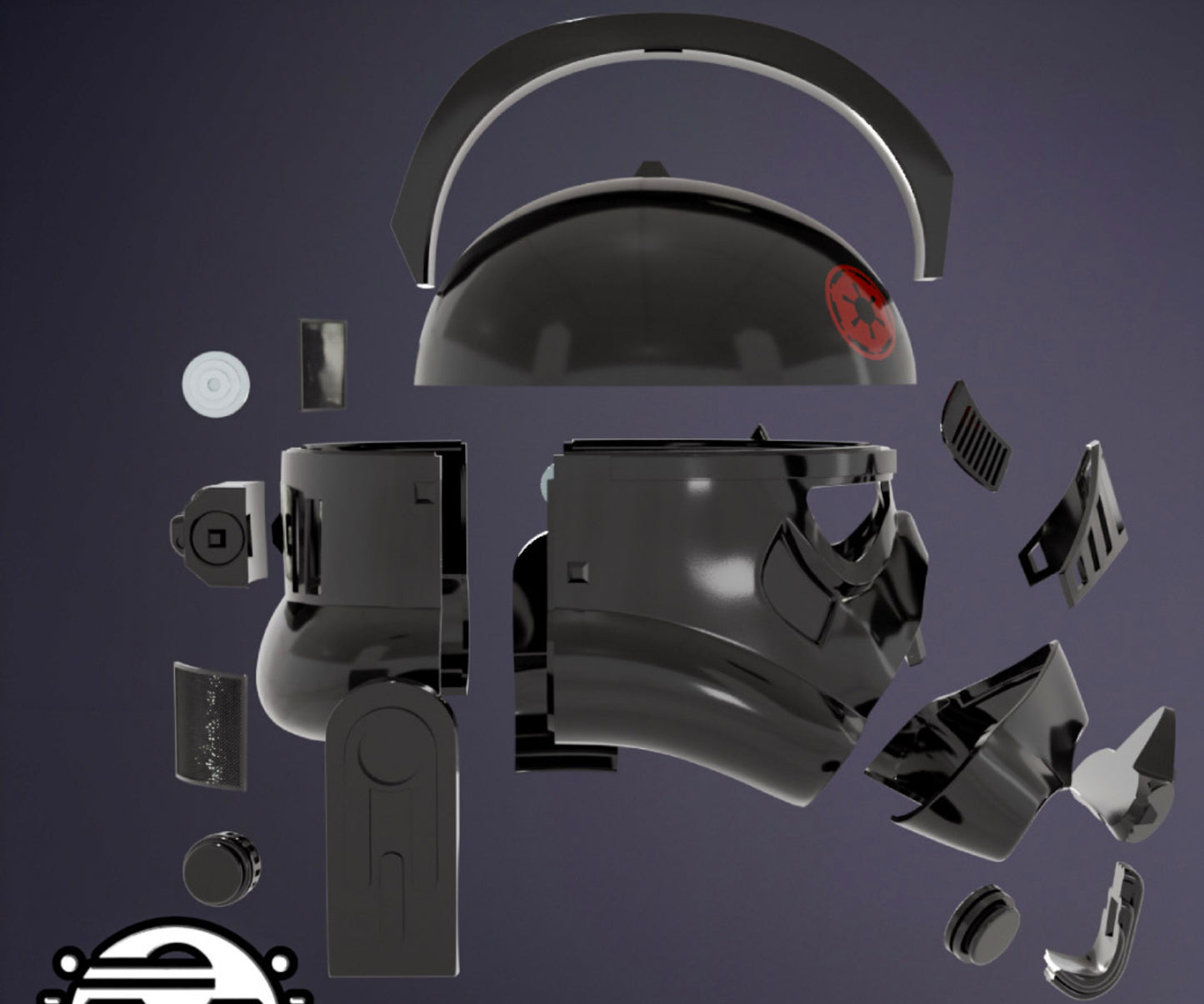 Sienar Fleet Systems Imperial Tie Fighter Test Pilot Helmet Kit! DIY! Physical Item! Cosplay, Costume, Halloween, etc…