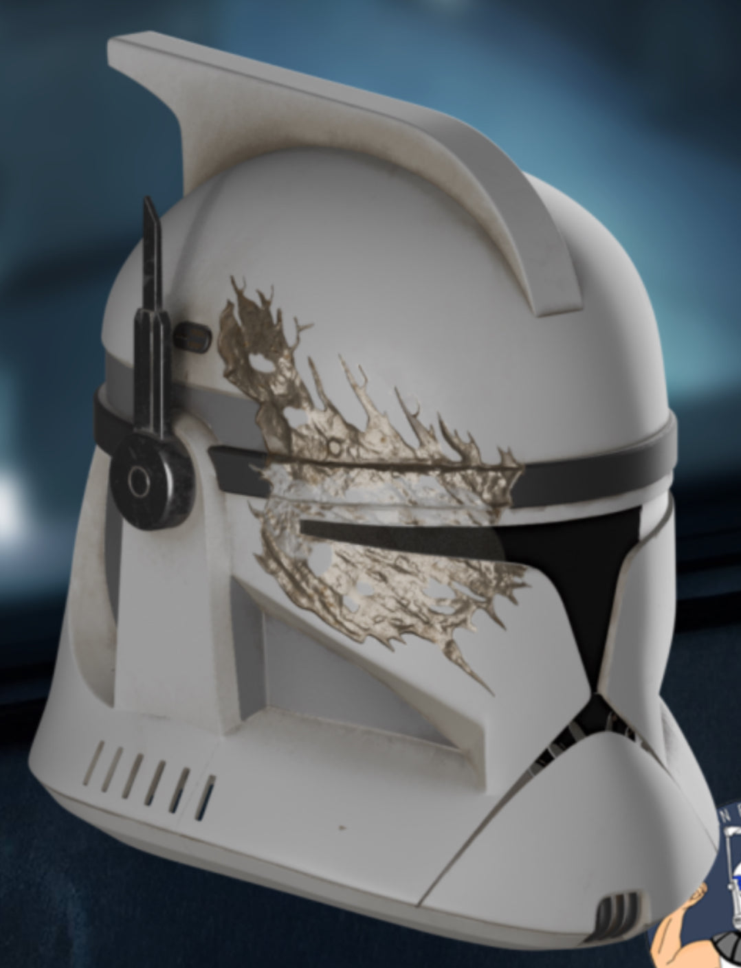 Clone Troopers Trick’s Helmet Kit! 3d Print! Physical Item! Cosplay, Costume, Display etc… DIY Kit!