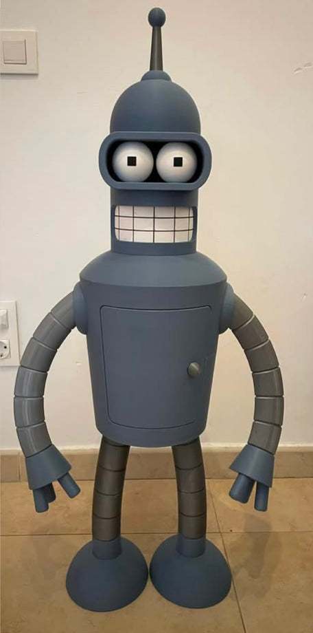 Bender Robot 3d Print! About Three Feet Tall! DIY KIT!