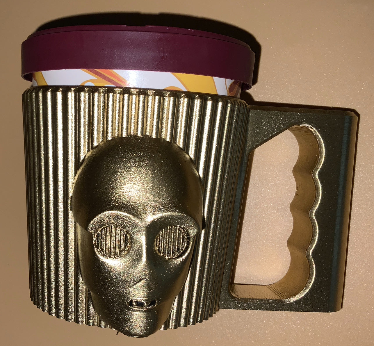 Ice Cream Pint Holder! Polar Bear, Mando, C3PO, Darth Vader! Physical Item! Great Gift!