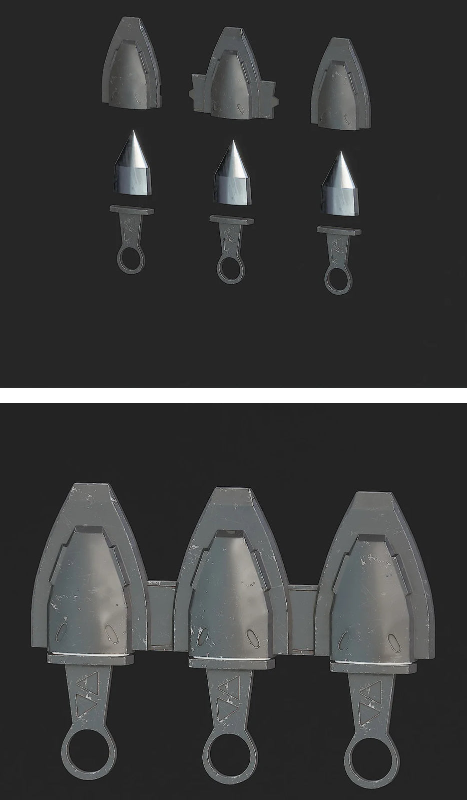 Halo Armor Accessory Pack 2! Physical Item! Cosplay, Costume, Halloween, etc…