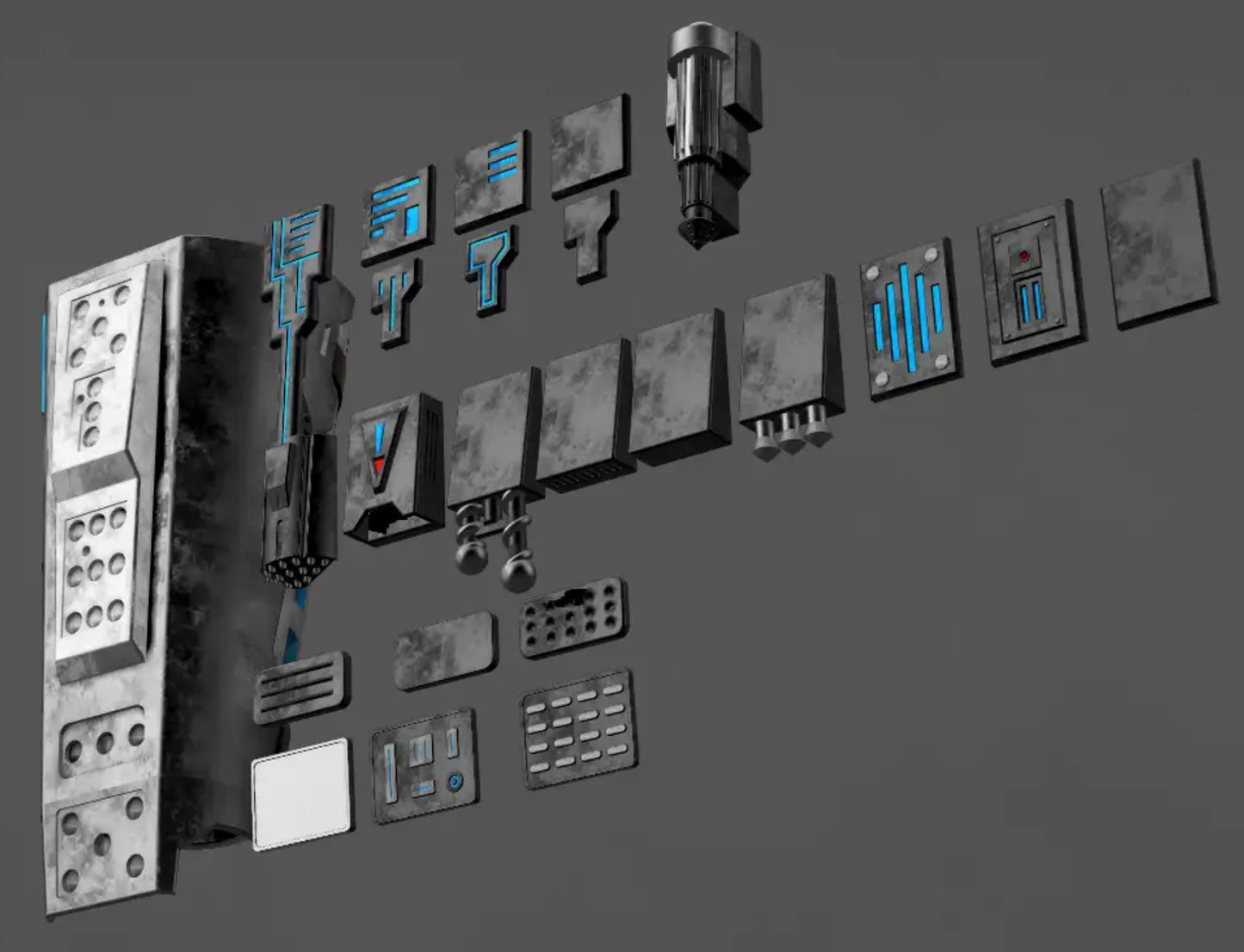 LL3D Modular Bracers Modular Kit! Physical Item! Cosplay, Costume, Halloween, etc…
