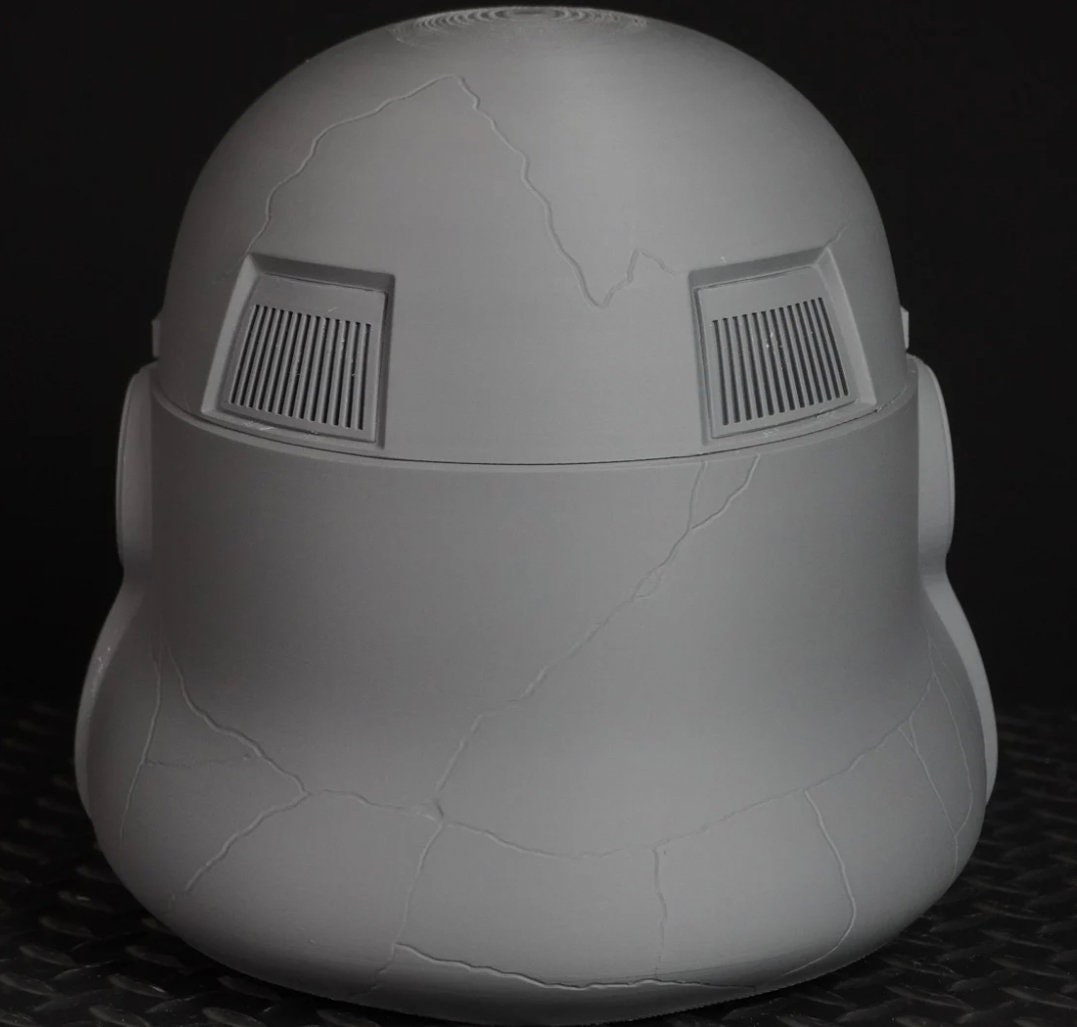 Enoch Night Trooper Cracked Helmet! DIY! Physical Item! Cosplay, Costume, Halloween, etc…