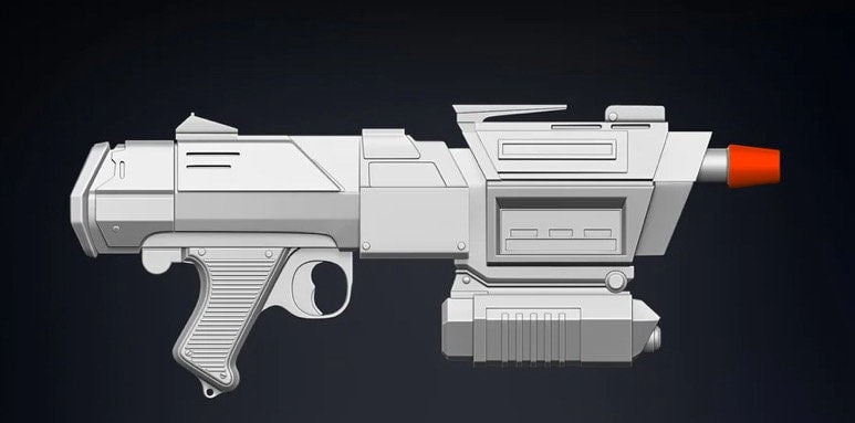 3D Print DC-17M Republic Commando Assault Blaster Model Kit! DIY! Physical Item!