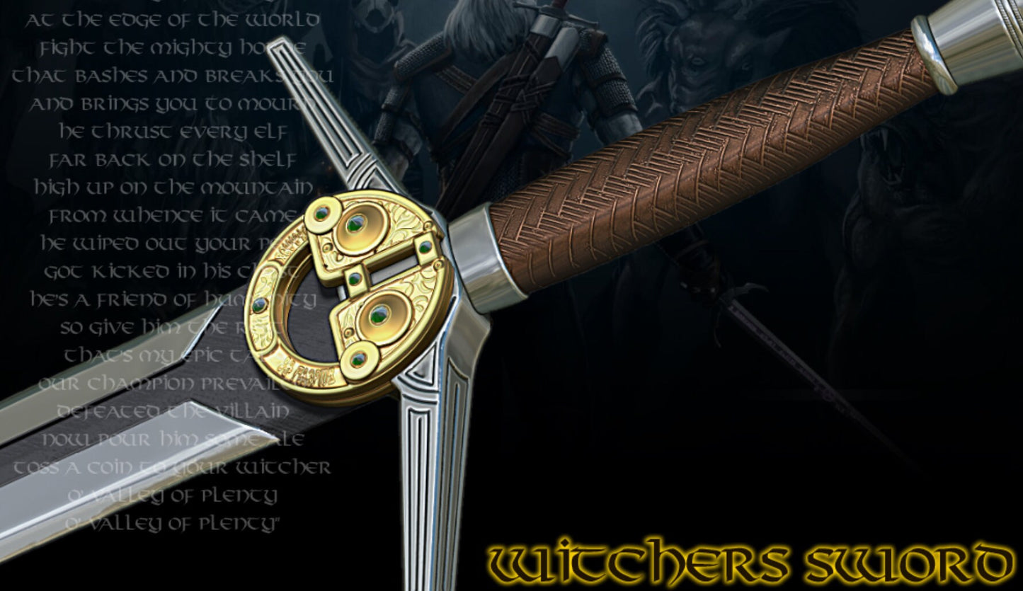 Witcher Sword Model Kit! DIY! Costume, Display, etc… Physical item!