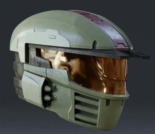 Halo Wars Mark 4 Spartan Helmet Kit! DIY! Physical Item! Cosplay, Costume, Halloween, etc…