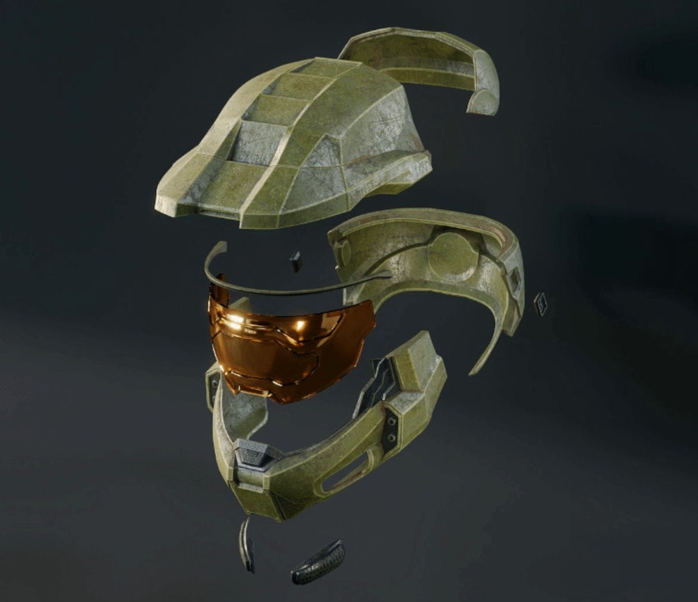 Halo Infinite Master Chief Helmet Kit! DIY! Physical Item! Cosplay, Costume, Halloween, etc…