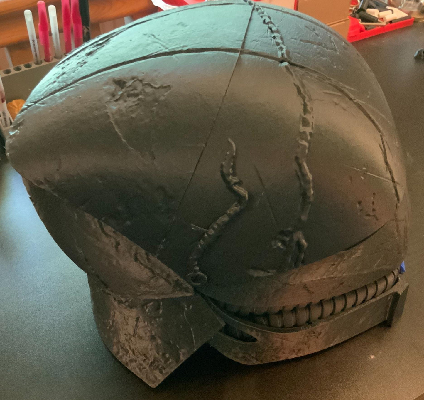 Acolyte Stranger Helmet! Damaged Version! DIY! Physical Item! Cosplay, Costume, Halloween, etc…